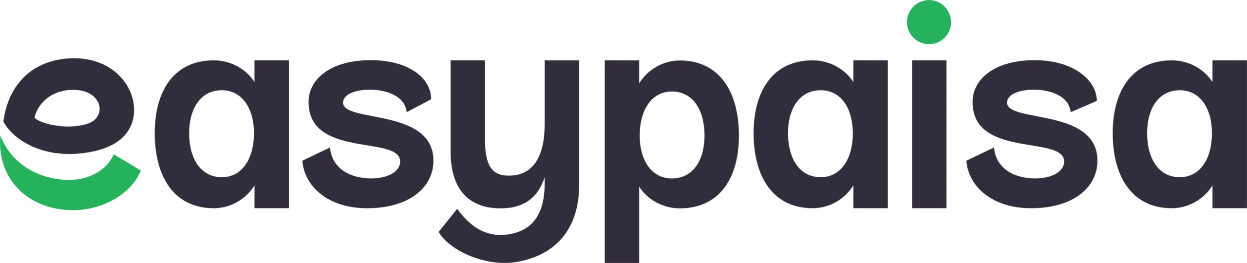 Easypaisa logo representing digital mobile wallet and payment services.